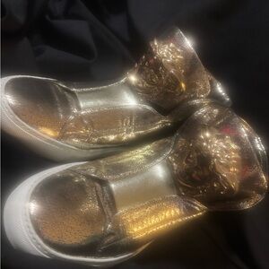 Versace Gold High-Top Women's Sneakers